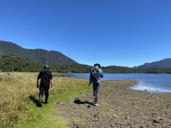 Cristian guides us to the trout